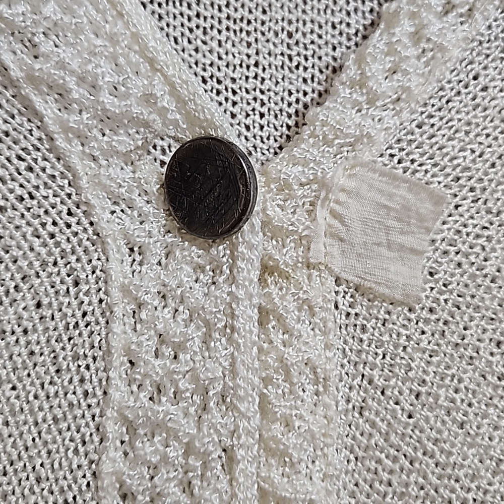 Caty Lesca Knit Lace Cardigan Sweater Size 3 - Picture 3 of 16